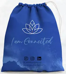 I AM CONNECTED PROMOTIONAL BAGS