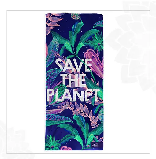 ECO-FRIENDLY SAVE THE PLANET TOWEL