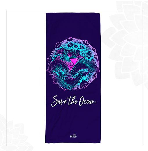 ECO-FRIENDLY SAVE THE OCEAN TOWEL